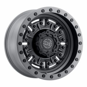 17X9.5 8X165.1/-18 BLACK RHINO ABRAMS TEXTURED MATTE GUNMETA