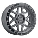 17X9.0 5X127/-18 BLACK RHINO KELSO BATTLESHIP GRAY W/BLK LIP