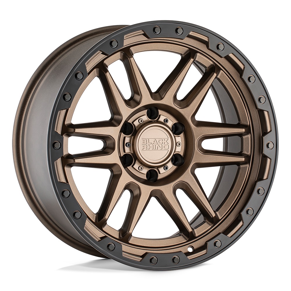 17x8.5 6x139.7/-18 BLACK RHINO APACHE MATTE BRONZE W/BLK LIP